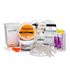 Promo Kit PRESIDENT (Silicona por Adición): Pesada (Tarros 600 ml) + Liviana (2 Cartuchos 50 ml c/u)