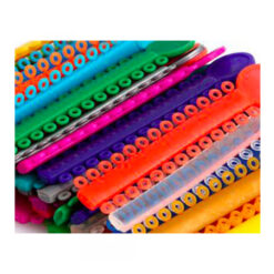 Elásticos power “O”s en barra transparentes o color x 40 unid