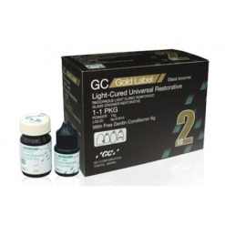 Ionómero Gold Label 2 LC - Mini -  Polvo 5 grs. y Líquido 2.6 ml.