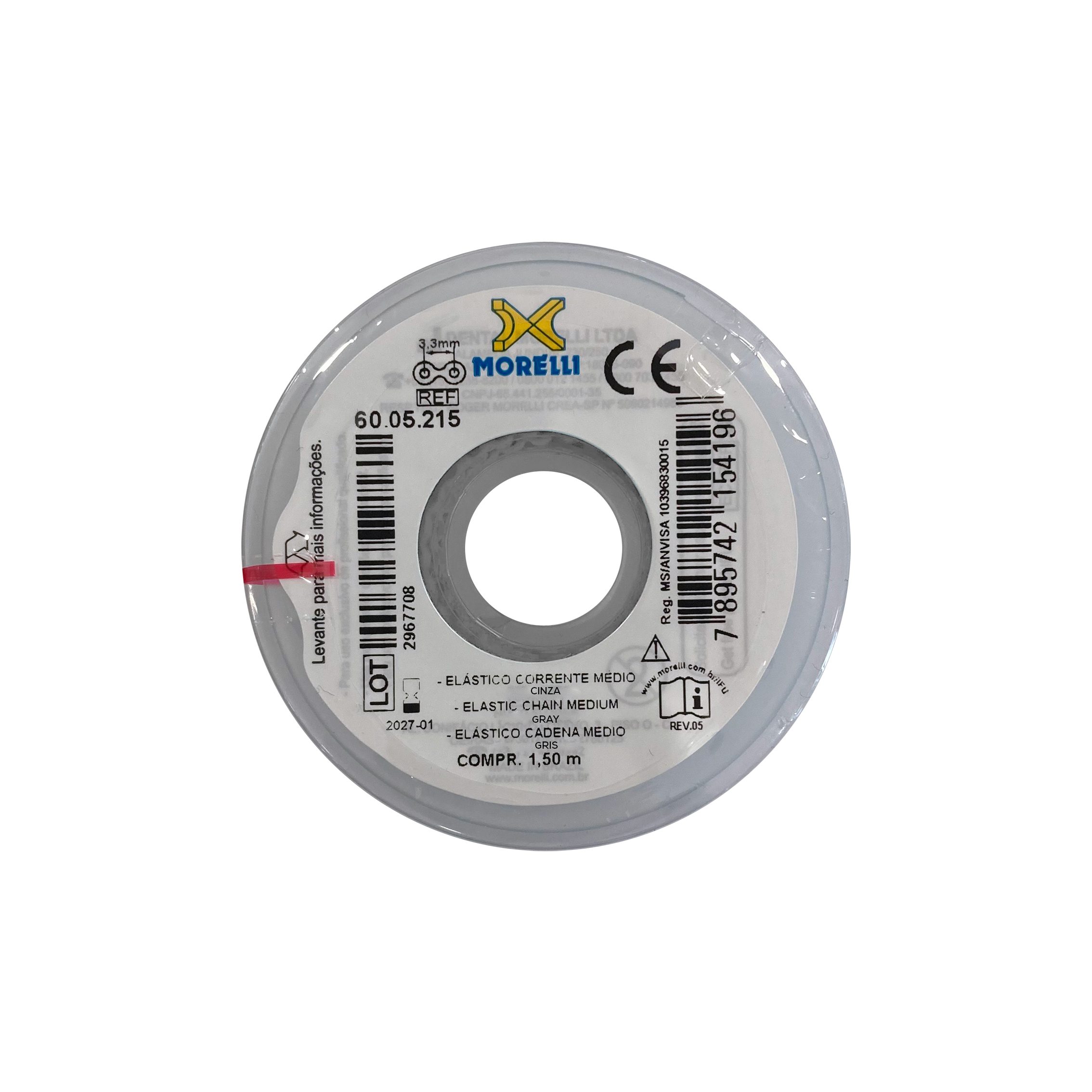 Elásticos en Rollo de 1,5mts Gris