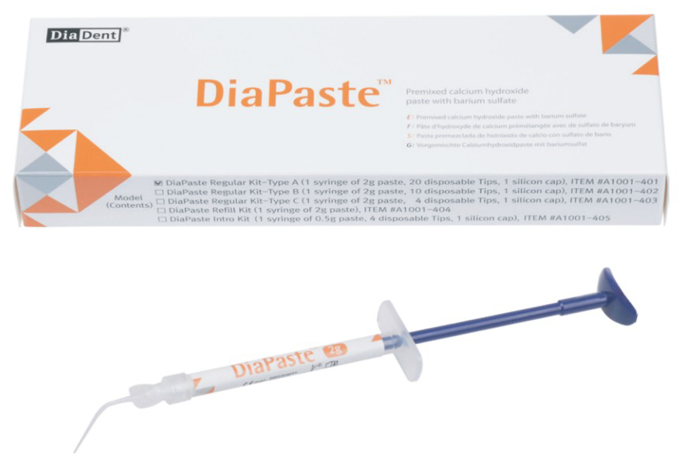 Diapaste - Pasta de hidróxido de calcio con sulfato de bario
