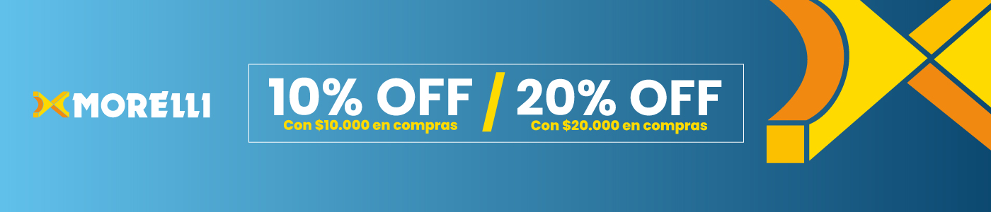 10% y 20% OFF Morelli