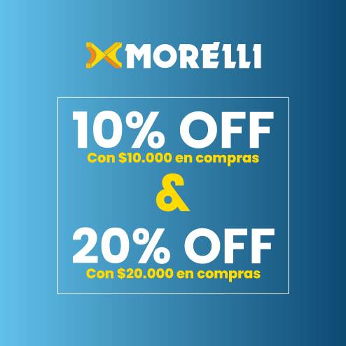 10% y 20% OFF Morelli